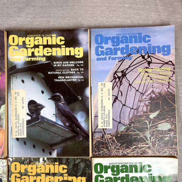 Vintage 1978 Organic Gardening Magazines Full Year Jan-Dec Bundle Prop - Picture 5 of 7